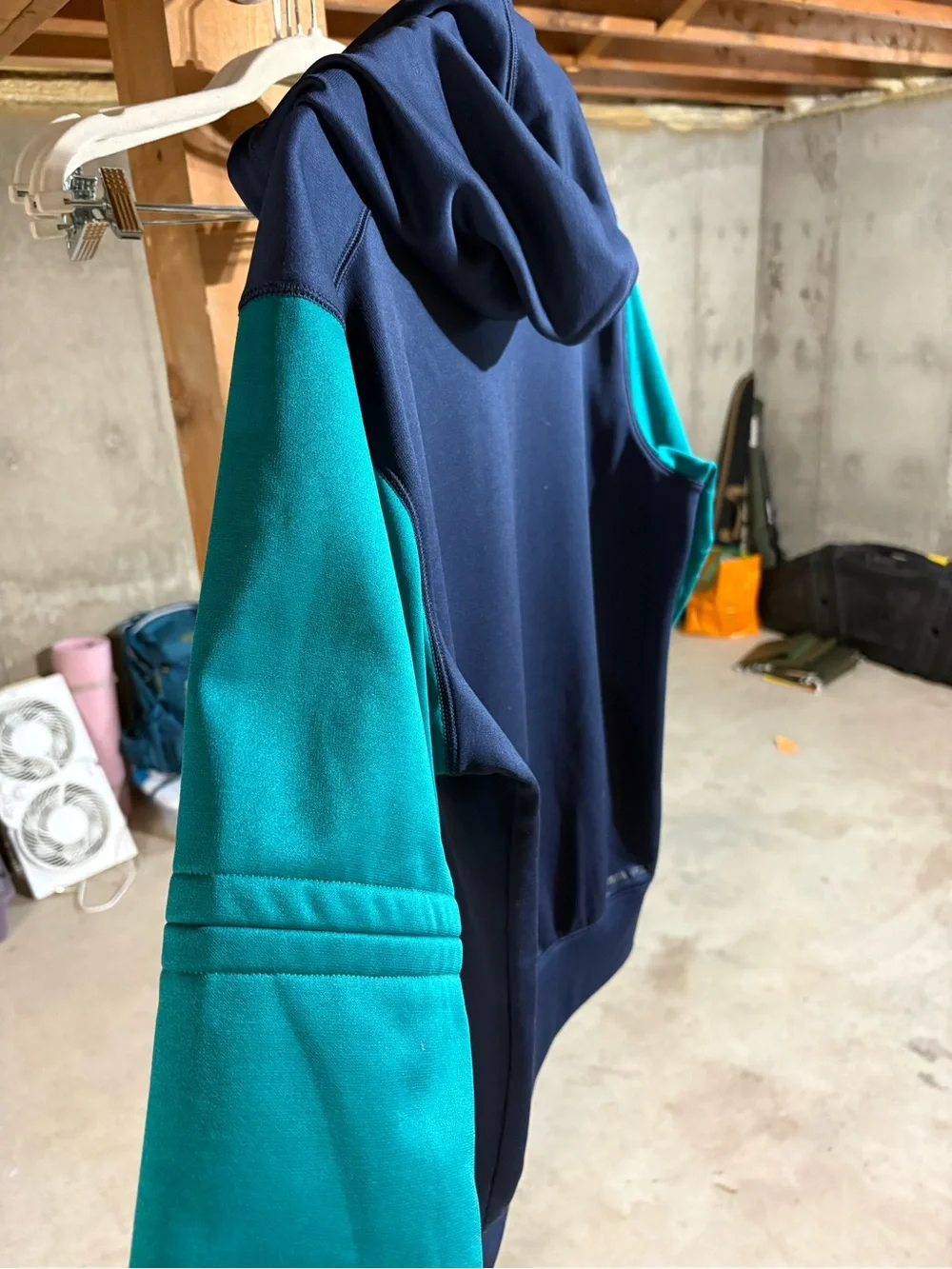 Nike Mariners Navy and Teal Crewneck Hoodie